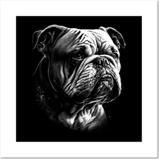 English Bulldog realistic Posters and Art